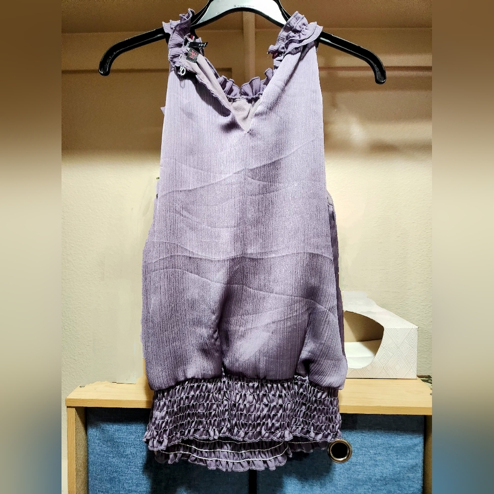 HeartSoul Lavender Ruffled Top - Picture 2 of 5